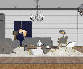 Modern A Living Room-ID:688344001