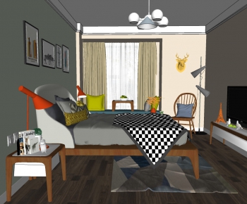 Nordic Style Bedroom-ID:496536972