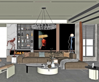 Modern A Living Room-ID:889261964