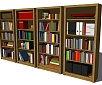 简约木质书柜