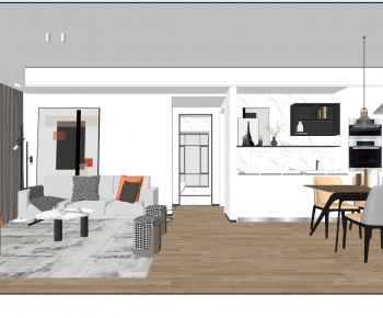 Modern A Living Room-ID:463444956