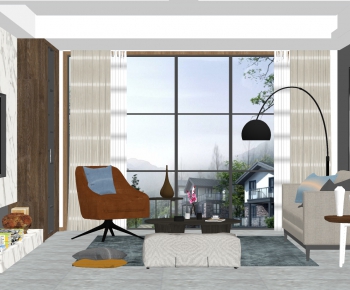 Modern A Living Room-ID:855045087