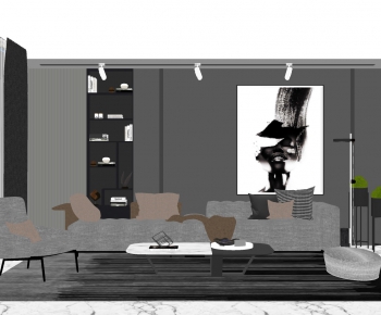 Modern A Living Room-ID:187988042