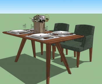 Nordic Style Dining Table And Chairs-ID:274202114