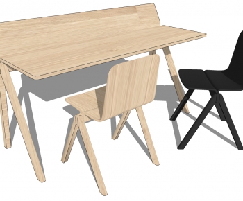 Nordic Style Computer Desk And Chair-ID:809480917