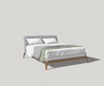Modern Double Bed-ID:705432898
