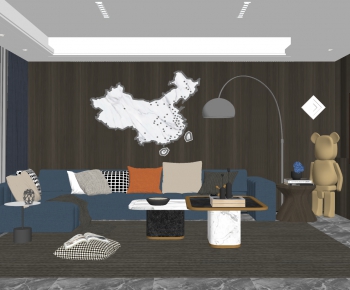 Modern A Living Room-ID:356724989