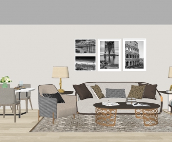 Modern A Living Room-ID:632719995