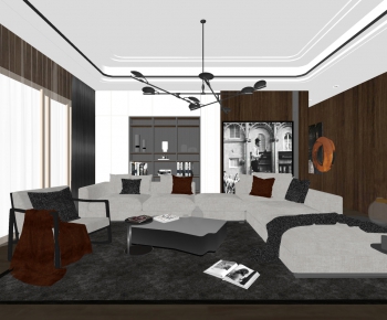 Modern A Living Room-ID:837404975