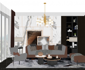 Modern A Living Room-ID:804744966