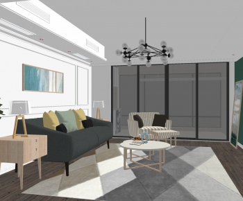 Modern A Living Room-ID:353183033