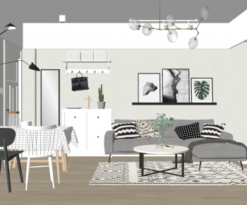 Nordic Style A Living Room-ID:488424068