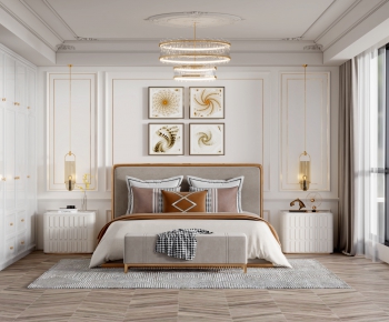 Simple European Style Bedroom-ID:268320084
