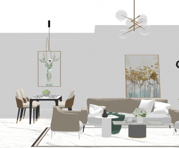 Modern A Living Room-ID:320271972