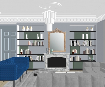 Modern A Living Room-ID:679307949