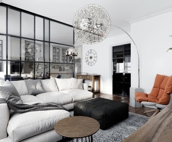 Modern Nordic Style A Living Room-ID:103218085