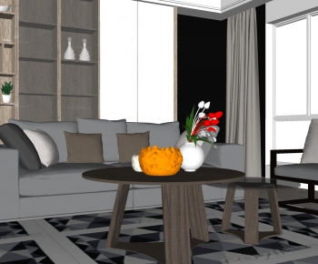 Modern A Living Room-ID:650664096