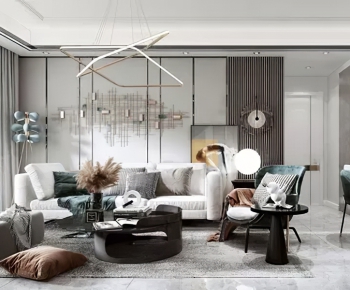 Modern A Living Room-ID:365148075