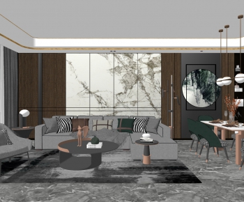 Modern A Living Room-ID:643464099