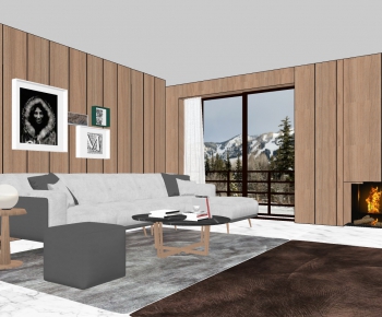 Modern A Living Room-ID:971277953