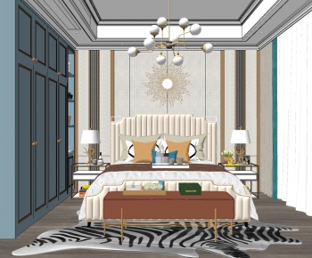 Simple European Style Bedroom-ID:617296938