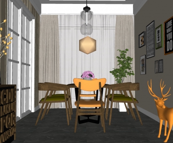 Nordic Style Dining Room-ID:872220995