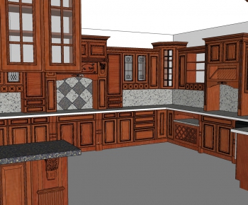 American Style Kitchen Cabinet-ID:955469626