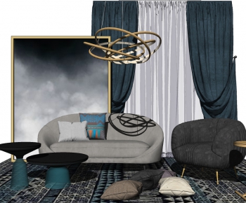 北欧风格设计感沙发组合-ID:796602015