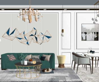 Modern A Living Room-ID:537610199