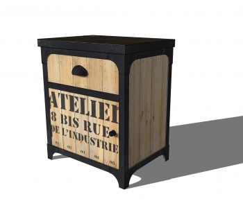 Industrial Style Side Cabinet-ID:729366065