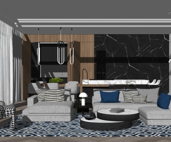 Modern A Living Room-ID:851995949