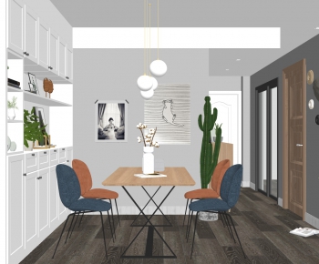Nordic Style Dining Room-ID:907979053