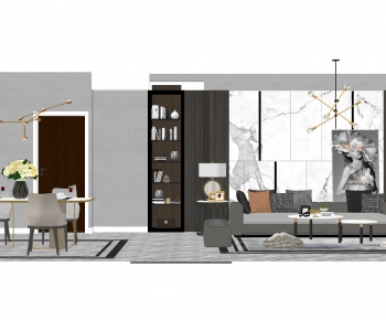 Modern A Living Room-ID:688610088