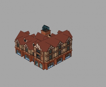 Simple European Style Building Appearance-ID:714600099
