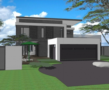 Modern Villa Appearance-ID:967005013