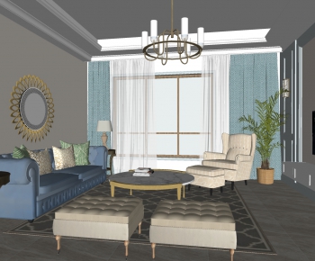 Simple European Style A Living Room-ID:930181039