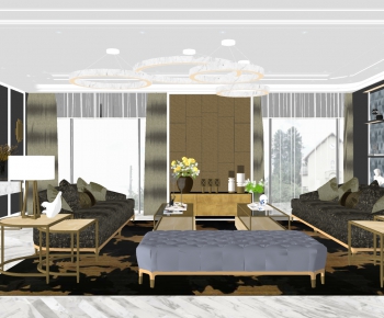 Modern A Living Room-ID:809885033