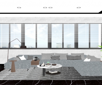 Modern A Living Room-ID:580463895