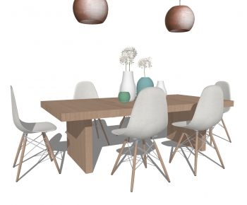 Nordic Style Dining Table And Chairs-ID:587434059