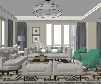 Modern A Living Room-ID:878057968