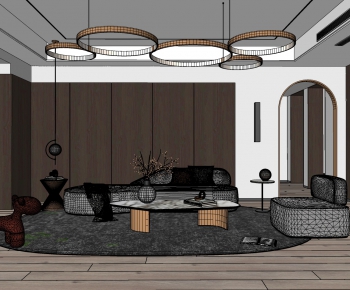 Modern A Living Room-ID:519900358