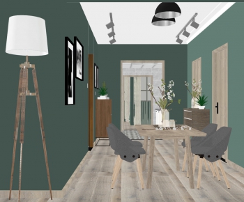 Nordic Style Dining Room-ID:566749105