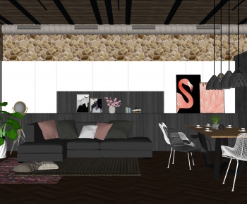 Modern A Living Room-ID:785645016