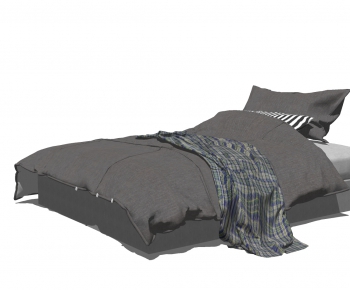 Nordic Style Double Bed-ID:264152058