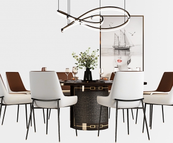 Modern Dining Table And Chairs-ID:527259111