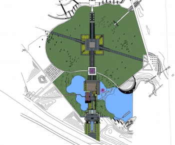 Modern Architectural Bird's-eye View Planning-ID:601998096