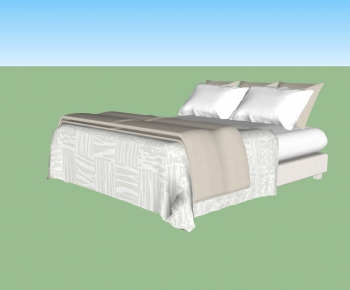 Modern Double Bed-ID:967170003