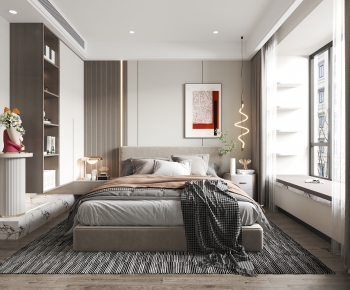 Modern Bedroom-ID:666611913