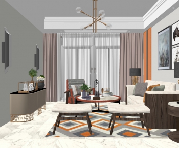 Modern A Living Room-ID:819158088