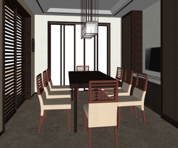 New Chinese Style Dining Table And Chairs-ID:678426984